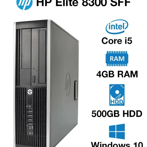 کامپیوتر دسکتاپ استوک اچ پی مدل 8300 ussf پردازنده Core i5 رم 4GB حافظه 500GB گرافیک Intel
