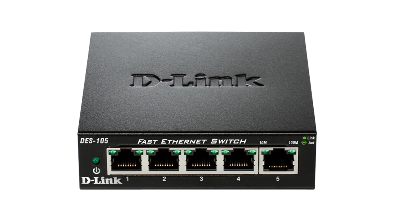 سوییچ 5 پورت دسکتاپ دی-لینک مدل DES-105